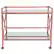 Alt View 11. Alamont Home - Glenwood Park Kitchen Serving Cart - Clear/Rose Gold.