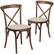 Front. Alamont Home - Hercules Cross Back Chair - Pecan.