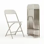 Front. Alamont Home - Hercules Folding Chair - Beige.
