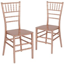 Flash Furniture - Hercules Chiavari Chair - Rose Gold - Front_Zoom