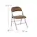 Alt View 13. Alamont Home - Hercules Vinyl Upholstered Folding Chair - Beige.