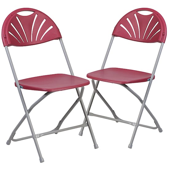 Flash Furniture Hercules Folding Chair Burgundy 2 LE L 4 BUR GG Best Buy