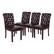 Front. Alamont Home - Hercules Dining Chair (Set of 4) - Brown LeatherSoft.