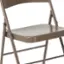 Alt View 15. Alamont Home - Hercules Series Double Braced Metal Folding Chair (set of 4) - Beige.