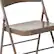 Alt View 15. Alamont Home - Hercules Series Double Braced Metal Folding Chair (set of 4) - Beige.