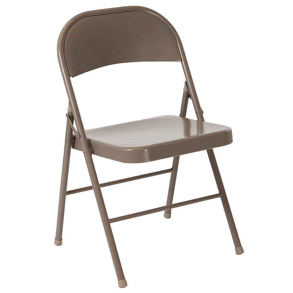 Alt View 16. Alamont Home - Hercules Series Double Braced Metal Folding Chair (set of 4) - Beige.
