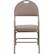 Front. Alamont Home - Hercules Fabric Upholstered Folding Chair (set of 4) - Beige Fabric/Beige Frame.