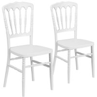 Flash Furniture - Hercules Chiavari Chair - White - Front_Zoom
