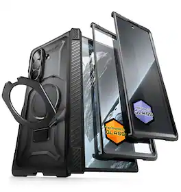 SUPCASE - UB Grip Rugged MagSafe Case for Samsung Galaxy Z Fold 8 Ultra with Screen Protectors HD & Privacy - Black