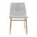 Alt View 11. Alamont Home - Butler 18" High Dining Chair - Light Gray LeatherSoft/Gold Frame.