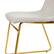 Alt View 15. Alamont Home - Butler 18" High Dining Chair - Light Gray LeatherSoft/Gold Frame.