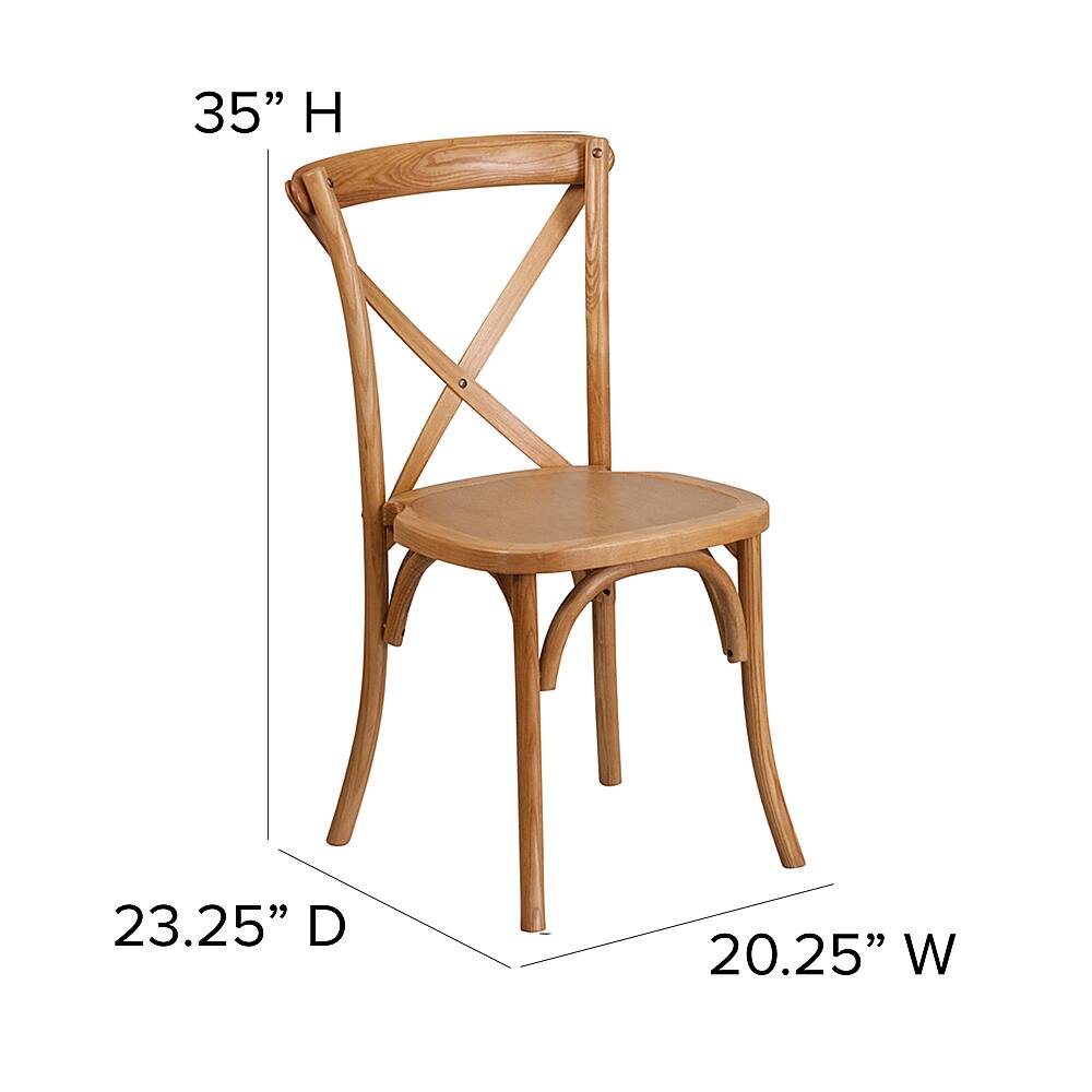Alt View 13. Alamont Home - Hercules Cross Back Chair - Oak.