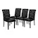Front. Alamont Home - Hercules Dining Chair (Set of 4) - Black LeatherSoft.