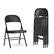 Front. Alamont Home - Hercules Series Double Braced Metal Folding Chair (set of 4) - Black.