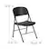 Alt View 13. Alamont Home - Hercules Series Plastic Folding Chair (set of 4) - Black.