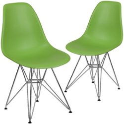 Flash Furniture - Zed Accent Chair - Unupholstered - Green - Front_Zoom
