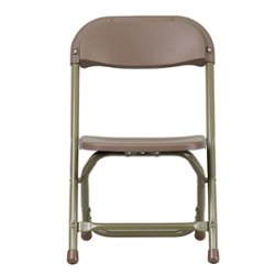 Flash Furniture - Timmy Kids Folding Chair (Set of 10) - Brown - Front_Zoom