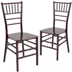 Flash Furniture - Hercules Chiavari Chair - Mahogany - Front_Zoom