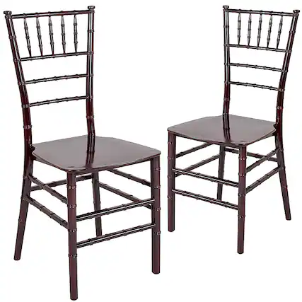 Front. Alamont Home - Hercules Chiavari Chair - Mahogany.