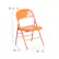 Alt View 13. Alamont Home - Hercules Metal Upholstered Folding Chair - Orange Marmalade.