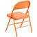 Alt View 14. Alamont Home - Hercules Metal Upholstered Folding Chair - Orange Marmalade.