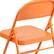 Alt View 15. Alamont Home - Hercules Metal Upholstered Folding Chair - Orange Marmalade.