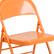Alt View 17. Alamont Home - Hercules Metal Upholstered Folding Chair - Orange Marmalade.