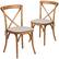 Front. Alamont Home - Hercules Cross Back Chair - Oak.