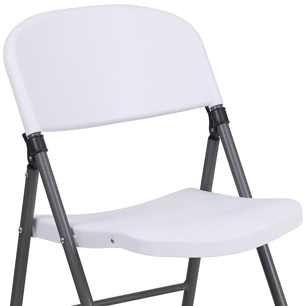 Alt View 22. Alamont Home - Hercules Series Plastic Folding Chair (set of 2) - Granite White.