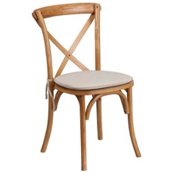 Flash Furniture - Hercules Cross Back Chair - Oak - Front_Zoom
