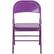 Alt View 11. Alamont Home - Hercules Metal Upholstered Folding Chair - Impulsive Purple.