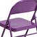 Alt View 15. Alamont Home - Hercules Metal Upholstered Folding Chair - Impulsive Purple.