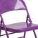 Alt View 17. Alamont Home - Hercules Metal Upholstered Folding Chair - Impulsive Purple.