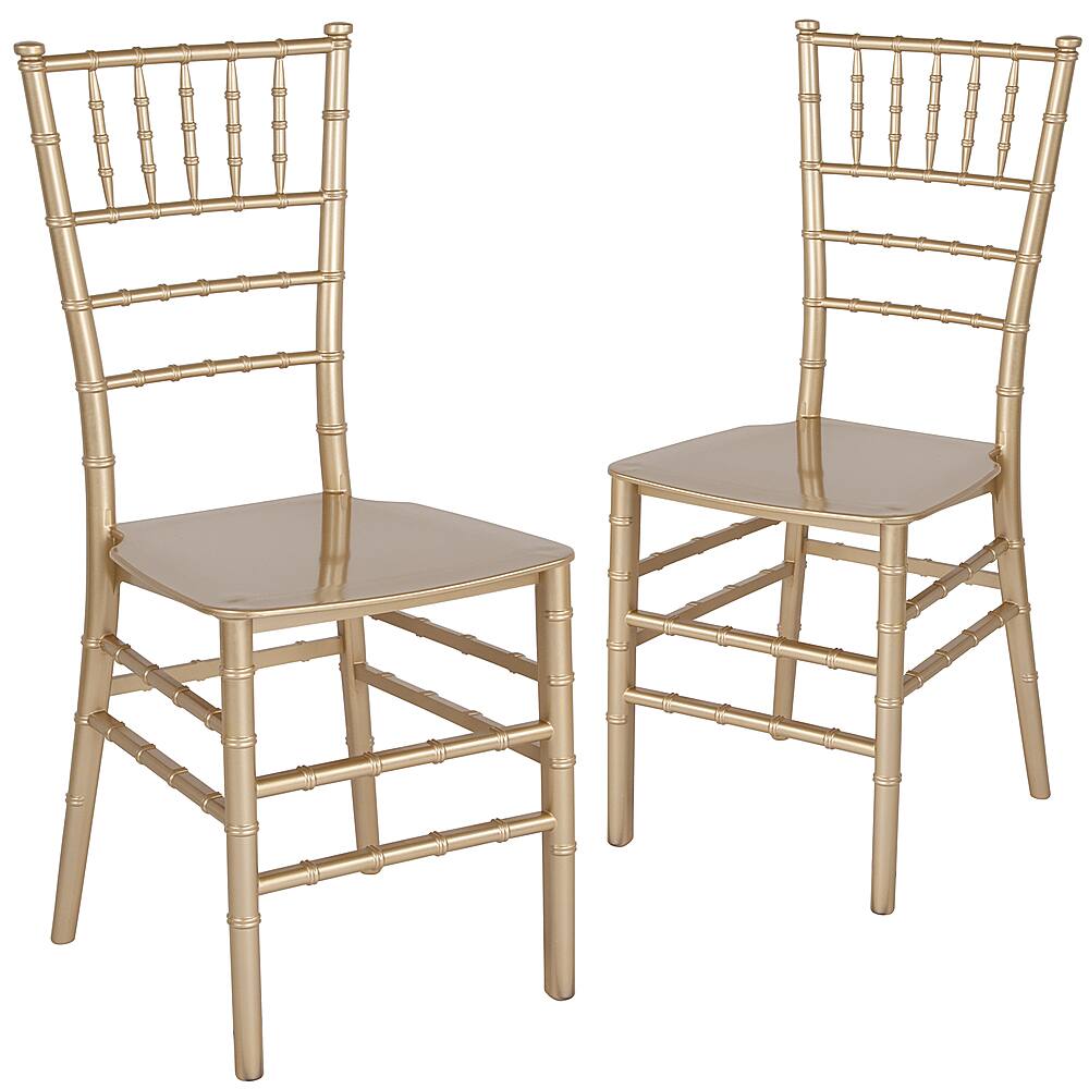 Front. Alamont Home - Hercules Chiavari Chair - Gold.