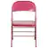 Front. Alamont Home - Hercules Metal Upholstered Folding Chair (set of 4) - Shockingly Fuchsia.