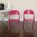 Alt View 11. Alamont Home - Hercules Metal Upholstered Folding Chair (set of 4) - Shockingly Fuchsia.