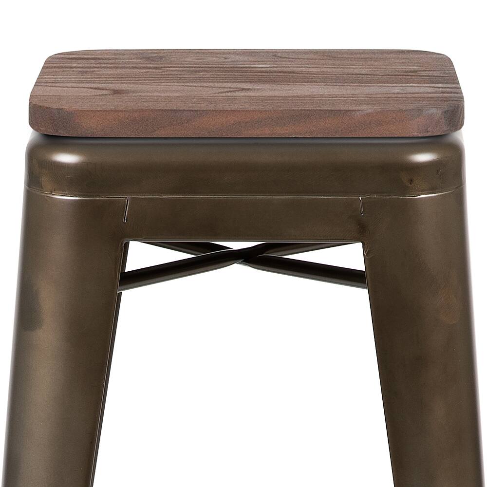Alt View 16. Alamont Home - Metal Framed Bar Stool (Set of 4) - Gun Metal.