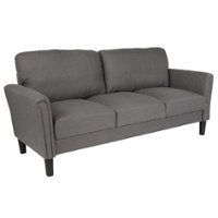 Flash Furniture - Asti Living Room Sofa - Dark Gray Fabric - Front_Zoom