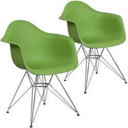 Flash Furniture - Alonza Accent Chair - Unupholstered - Green - Front_Zoom