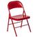 Front. Alamont Home - Hercules Series Double Braced Metal Folding Chair - Red.