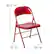 Alt View 13. Alamont Home - Hercules Series Double Braced Metal Folding Chair - Red.