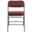 Alt View 11. Alamont Home - Hercules Series Curved Triple Braced Fabric Metal Folding Chair - Burgundy.