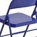 Alt View 15. Alamont Home - Hercules Metal Upholstered Folding Chair - Cobalt Blue.