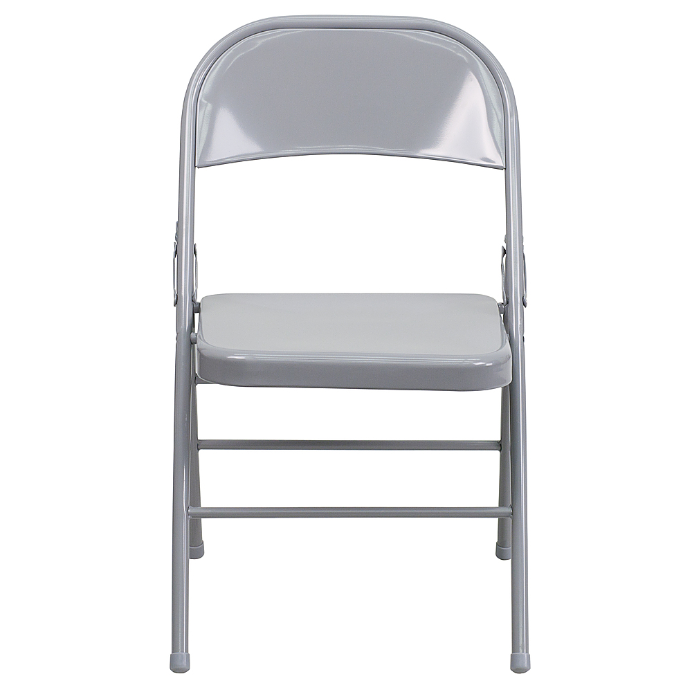 Alt View 11. Alamont Home - Hercules Metal Upholstered Folding Chair - Gray.