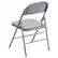Alt View 14. Alamont Home - Hercules Metal Upholstered Folding Chair - Gray.
