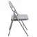 Alt View 16. Alamont Home - Hercules Metal Upholstered Folding Chair - Gray.