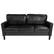 Alt View 1. Alamont Home - Asti Living Room Sofa - Black LeatherSoft.