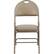 Front. Alamont Home - Hercules Vinyl Upholstered Folding Chair (set of 4) - Beige Vinyl/Beige Frame.