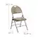 Alt View 13. Alamont Home - Hercules Vinyl Upholstered Folding Chair - Beige Vinyl/Beige Frame.