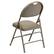 Alt View 14. Alamont Home - Hercules Vinyl Upholstered Folding Chair - Beige Vinyl/Beige Frame.